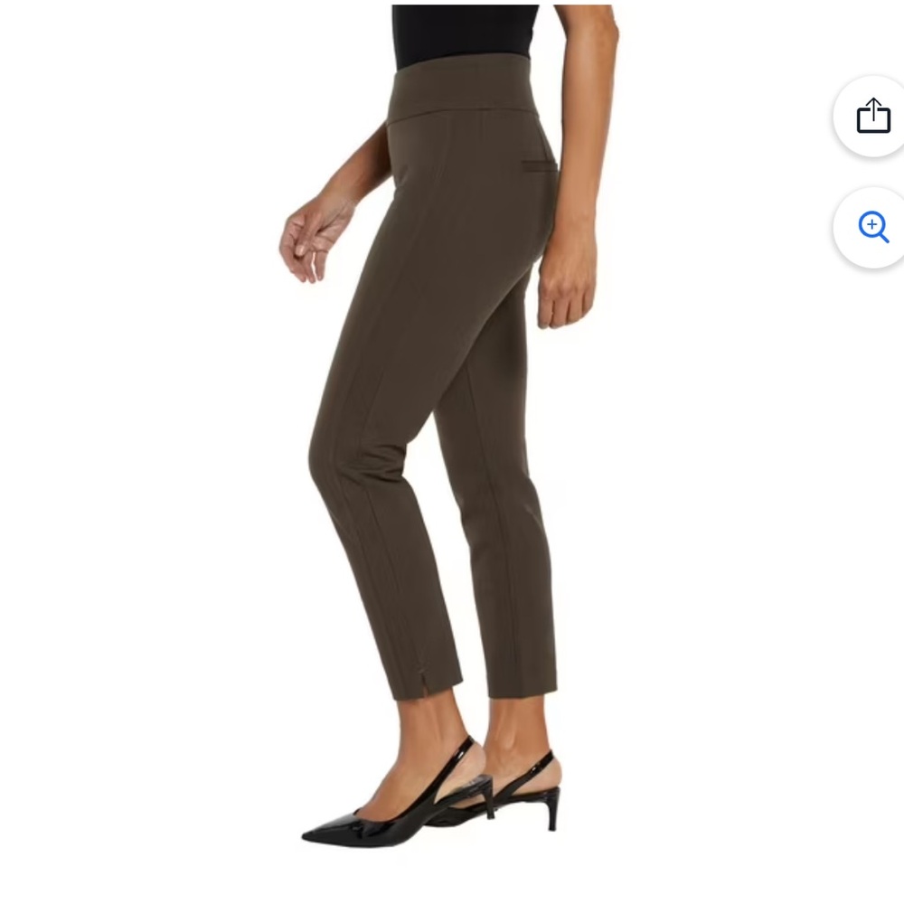 Express Ponte Pants in deep olive- NWT